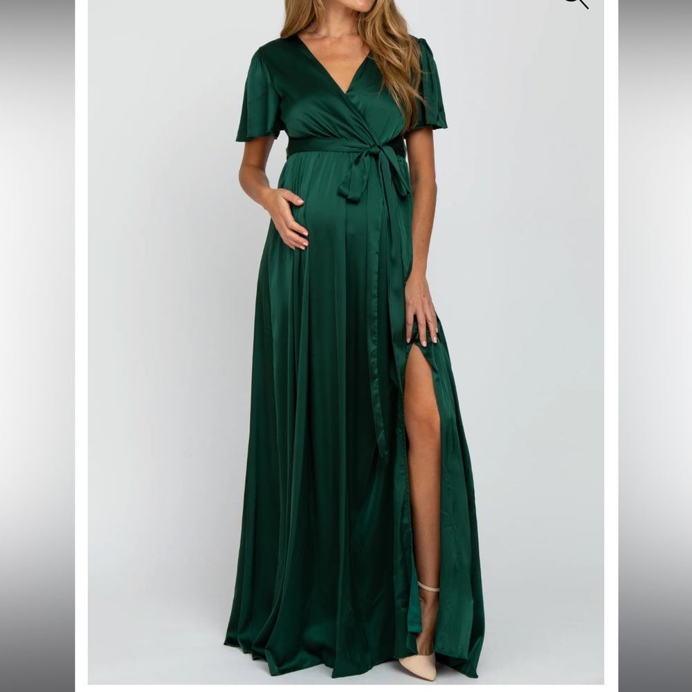 Pinkblush Green Maxi Dress